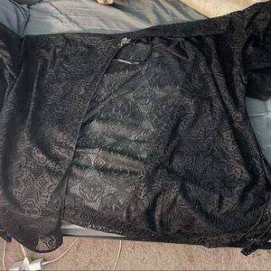 Black cover up/cardigan
